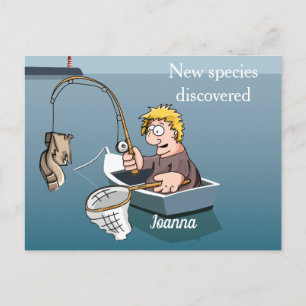 Funny Fishing Moment: New Species Postcard
