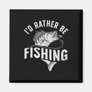 Funny Fishing Novelty Design For Men Women Kids Fi Magnet