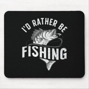 Funny Fishing Novelty Design For Men Women Kids Fi Mouse Pad