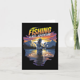 Funny Fishing Quote Artwork Perfect For Fishermen Card