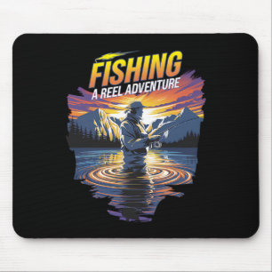 Funny Fishing Quote Artwork Perfect For Fishermen Mouse Pad