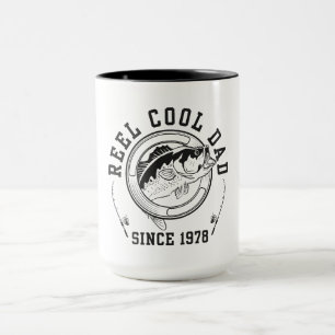 Funny Fishing Quote Reel Cool Dad Since 1978 Mug