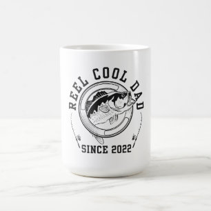 Funny Fishing Quote Reel Cool Dad Since 2022 Coffee Mug