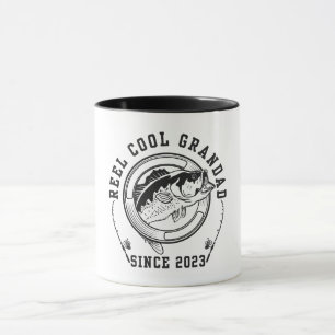 Funny Fishing Quote Reel Cool Grandad Since 2023 Mug