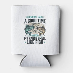 Funny Fishing Quote Vintage Engraving Vector Desig Can Cooler