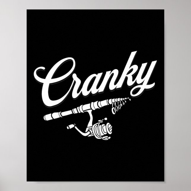 Funny Fishing Reel Pun Shirt  Poster (Front)