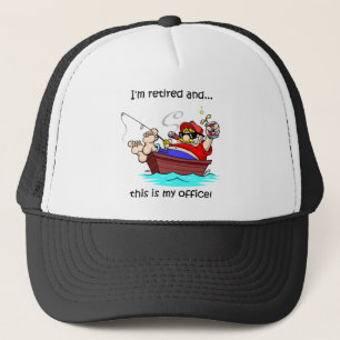 Funny fishing retirement trucker hat
