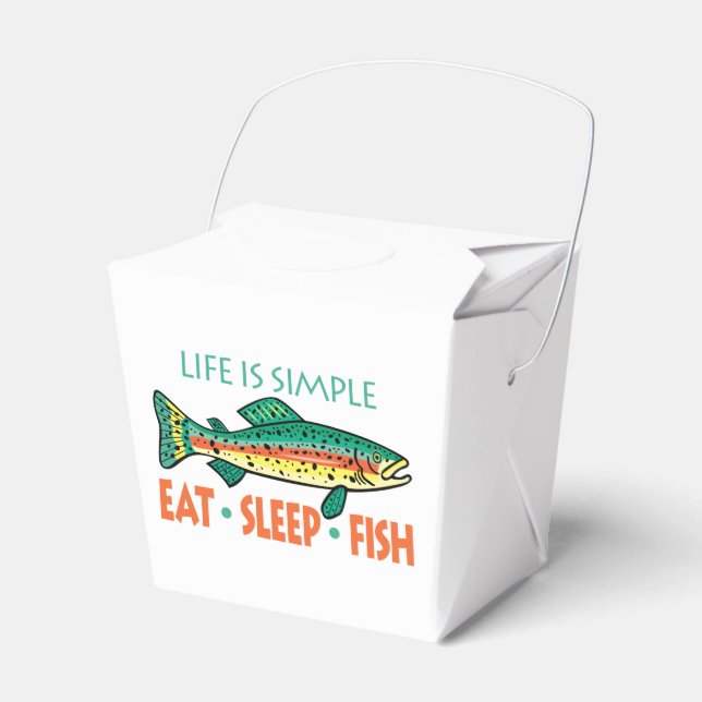 Funny Fishing Saying Favour Box (Front Side)