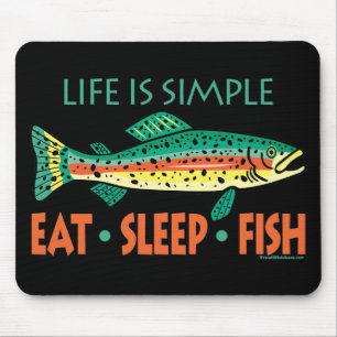 Funny Fishing Saying Mouse Pad