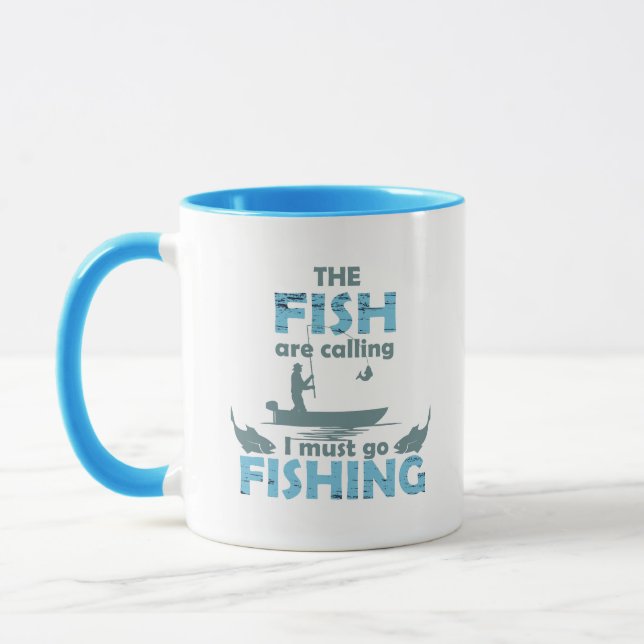 Funny fishing saying mug (Left)