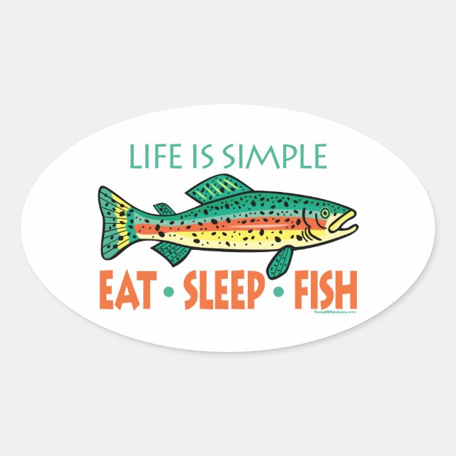 Funny Fishing Saying Oval Sticker (Front)
