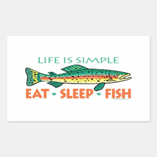Funny Fishing Saying Rectangular Sticker