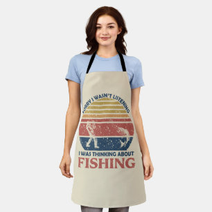 Funny fishing sayings apron