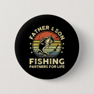 Funny Fishing-shirt Father Son Matching B Fish Dad 6 Cm Round Badge