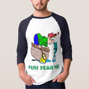 Funny Fishing Shirt Fishing Humour Fishing Fear