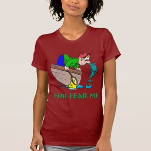 Funny Fishing Shirt Fishing Humour Fishing Fear