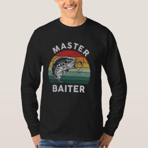 Funny Fishing-Shirt Master-Baiter Dad Grandpa T-Shirt