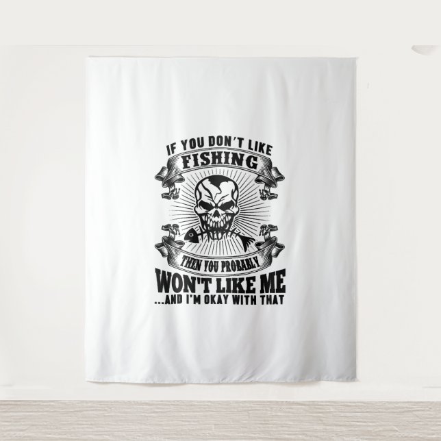 Funny Fishing Tapestry (Front)