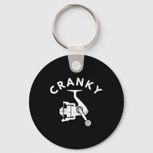 Funny Fishing Tee For Men Cranky Fishing Tee Reel Key Ring