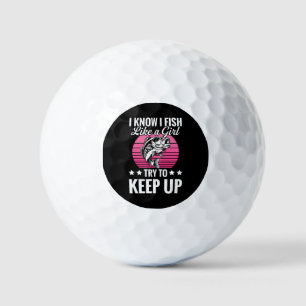 Funny Fishing Themed Golf Balls