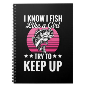 Funny Fishing Themed Notebook