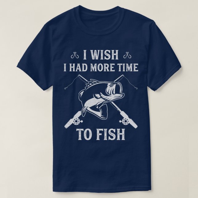 Funny Fishing Time To Fish Fisherman Men T-Shirt (Design Front)
