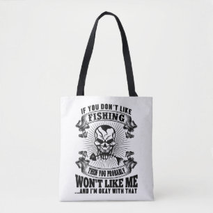 Funny Fishing Tote Bag