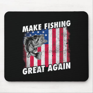 Funny Fishing Trump Gifts Mouse Pad