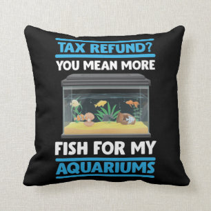 Funny Fishkeeper Accounting Aquarium Fish Lover Cushion