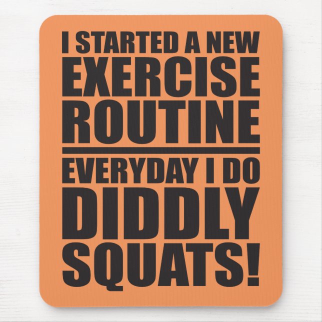 Funny Fitness Gym Mouse Pad (Front)