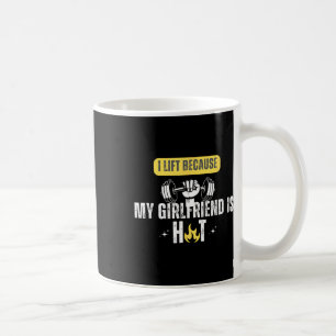 Funny Fitness Gym Rat I Lift Because My Girlfriend Coffee Mug