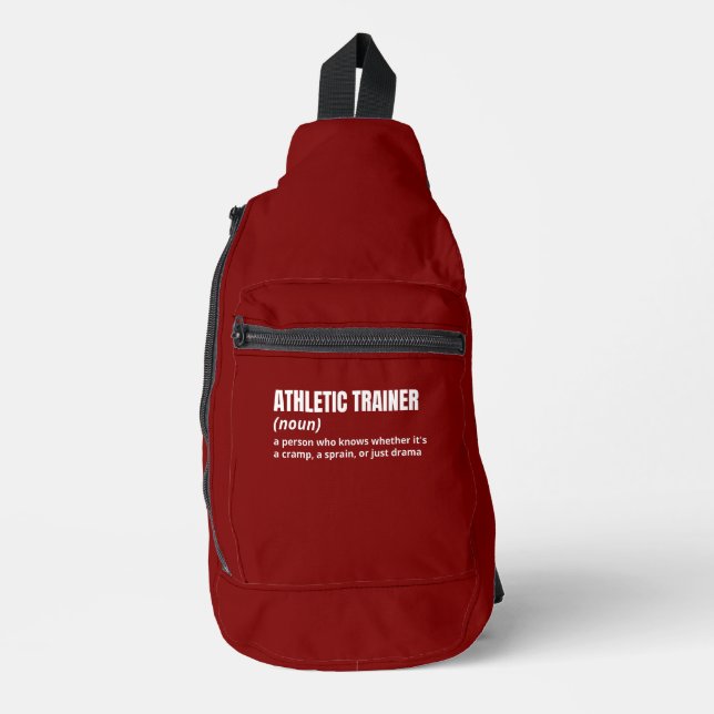 Funny Fitness Trainer Definition Sling Bag (Front)