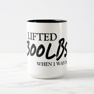 Funny Fitness  Two-Tone Coffee Mug