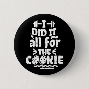 Funny Fitness Workout Gym Weight Lifting Bodybuild 6 Cm Round Badge
