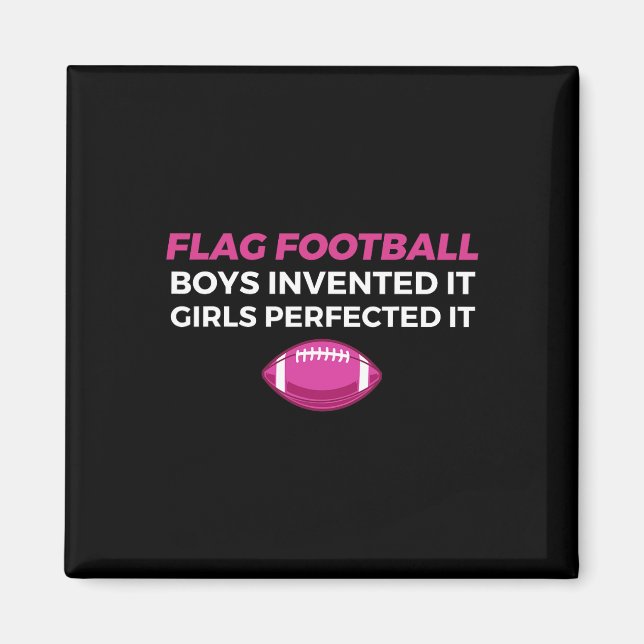 Funny Flag Football Girl 1  Magnet (Front)