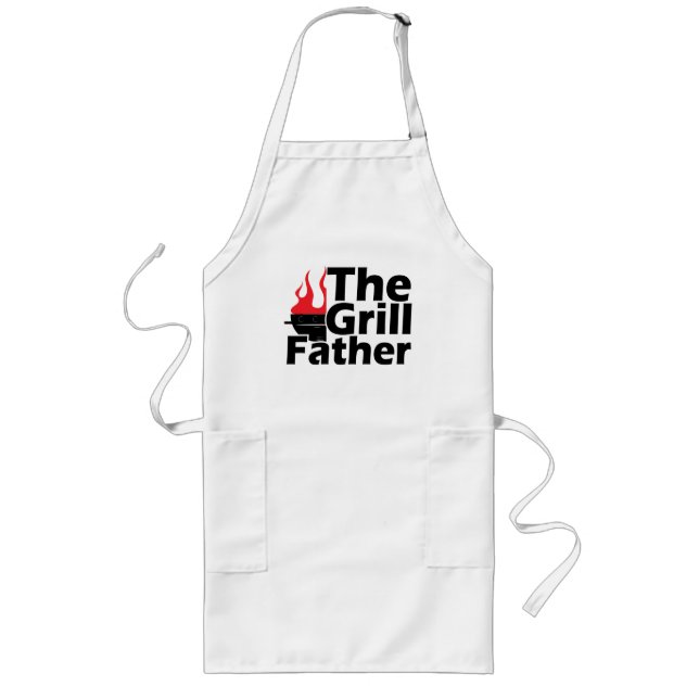 Funny Flames Grillfather Apron (Front)