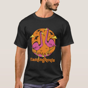 Funny Flaminghouls Pink Flamingo Ghouls Halloween T-Shirt