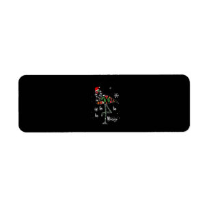 Funny Flamingo Christmas Xmas Return Address Label