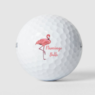 Funny Flamingo Golfer Sayings Golf Balls