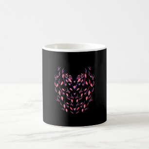 Funny Flamingo Halloween Simple Pink Bird Body Coffee Mug