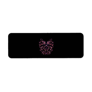 Funny Flamingo Halloween Simple Pink Bird Body Return Address Label