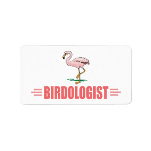 Funny Flamingo Label