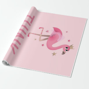 Funny Flamingo Lovers Cute Flamingo Think Pink Wrapping Paper