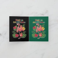 Funny Flamingo Mum Ask Your Father Retro Tropical 