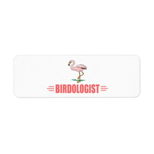 Funny Flamingo Return Address Label