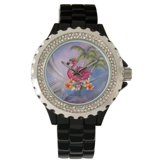 Funny flamingo watch (Front)
