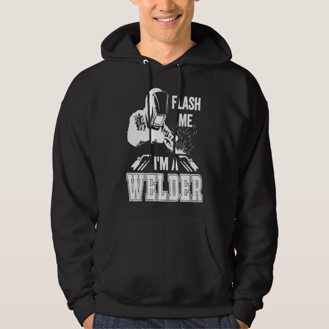 Funny Flash Me I Am A Welder Tshirt For Men Weldin (Front)