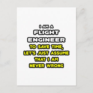 Funny Flight Engineer T-Shirts and Gifts Postcard