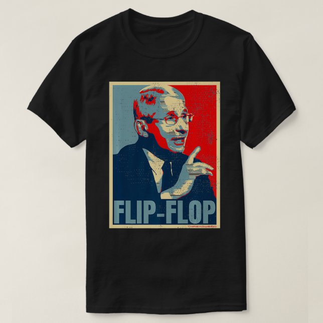 Funny Flip Flop Fauci Premium  T-Shirt (Design Front)