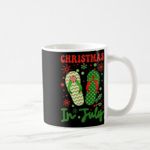 Funny Flip Flops Christmas In July Xmas Beach Vaca Coffee Mug